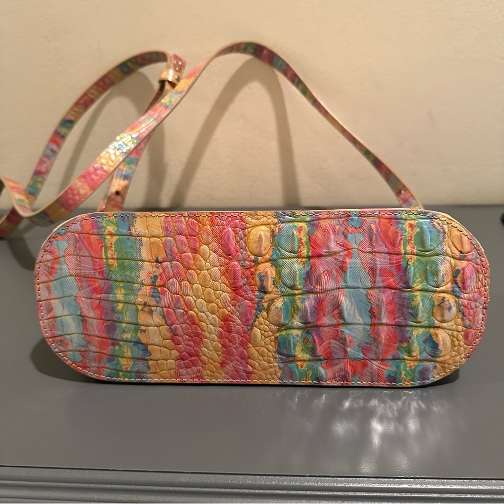 Brahmin Small Georgina Saltwater Taffy Melbourne Satchel NWOT - Picture 4 of 11